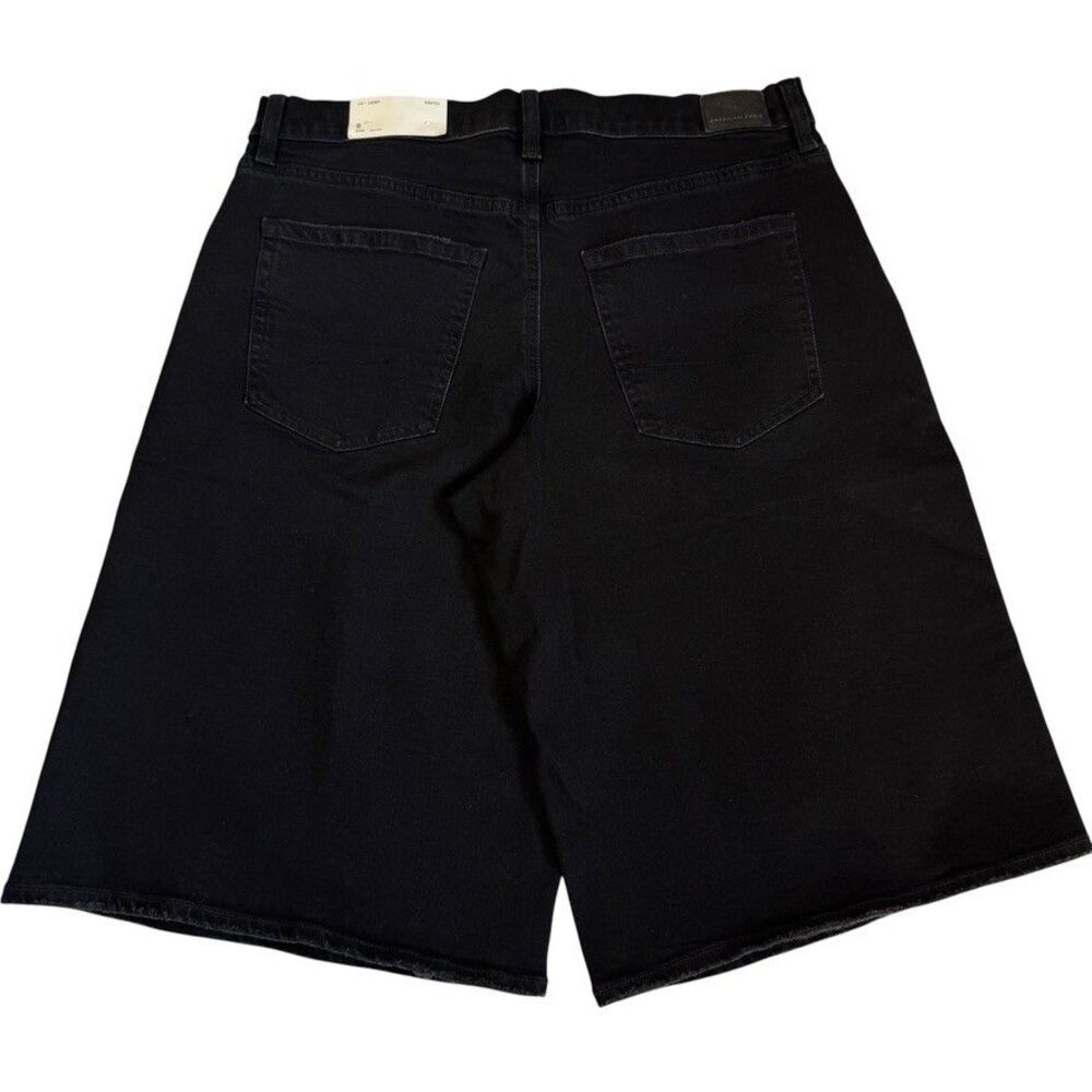 NWT American Eagle Size 8 JORT 15" Stretch Low-Rise Black - Picture 4 of 6